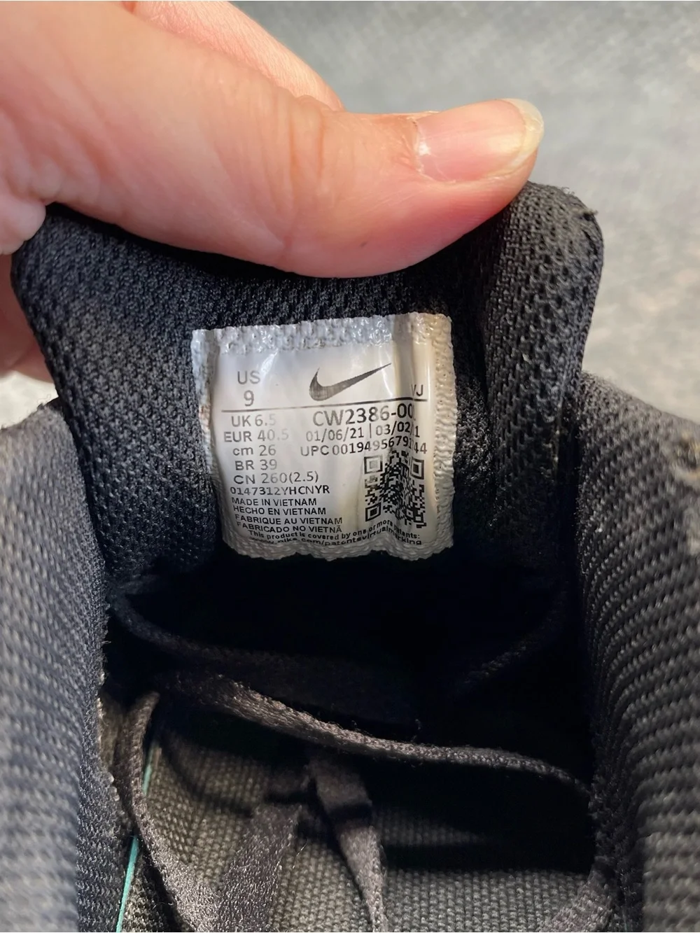 Nike Crater Impact Foam Shoes Size 9 Women’s